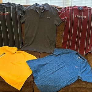 Bundle Of Boy’s Size XS Gently Worn Short Sleeved Hollister Shirts.